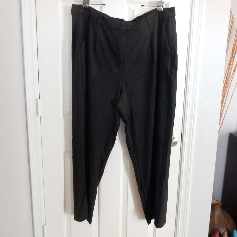 Old Navy Women's Extra High-Wasted Taylor Wide Leg Dark Gray Trouser XXL NWOT